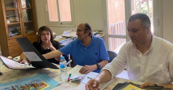 بدء أعمال لجنة فرز وتحكيم مسابقات مؤسسة آدم حنين للفن التشكيلى
