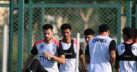 سفيرة مصر بالكونغو برازفيل تحضر مران الزمالك لدعم البعثة قبل مواجهة أوتوهو