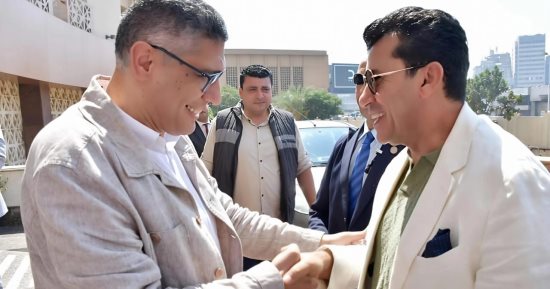 محافظ الجيزة يستقبل وزير الرياضة تمهيدًا لافتتاح عدد من المنشآت الرياضية