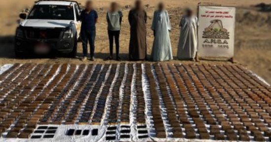 الداخلية تضبط شحنة حشيش بقيمة 100 مليون جنيه