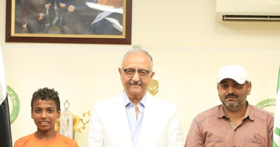 رئيس نادى البنك الأهلى يجتمع بناشئ القطار ووالده لتسهيل الأمور المتعلقة باللاعب