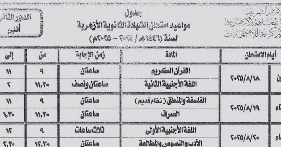 استعدادات بكفر الشيخ لأداء امتحانات الدور الثانى بالثانوية الأزهرية فى 18 أغسطس