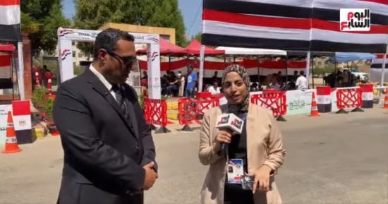 أحد متابعى انتخابات الشيوخ بالجيزة يتحدث لتليفزيون اليوم السابع عن اجراءات التصويت