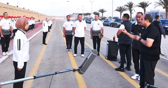الرئيس السيسى يتفقد الأكاديمية العسكرية المصرية