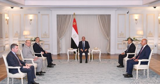 الرئيس السيسى يستقبل وزير خارجية جمهورية تركيا