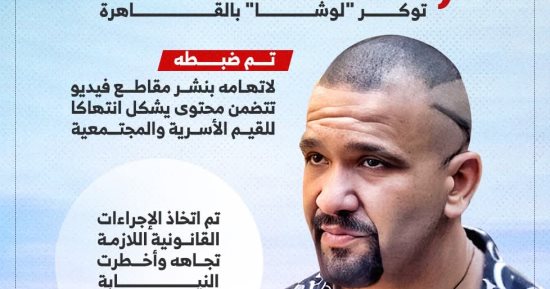 تفاصيل القبض على التيك توكر لوشا لاتهامه بنشر فيديوهات تنتهك القيم الأسرية
