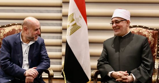 مفتى الجمهورية يستقبل نظيره بأذربيجان وقاضى قضاة فلسطين ورئيس الإفتاء بكينيا