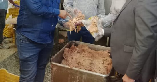 ضبط وإعدام 42 طن مصنعات لحوم فاسدة فى الجيزة
