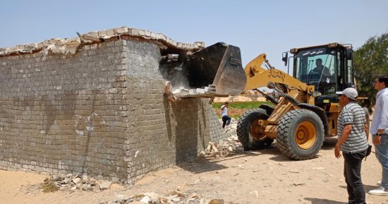 إزالة 18 حالة تعد بالقصاصين ضمن الموجة 27 لإزالة التعديات بالإسماعيلية