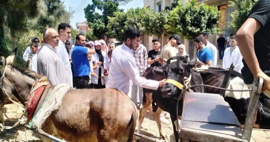 جامعة دمنهور تطلق قافلة خدمات تنموية شاملة بقرية حسن علام فى أبو المطامير