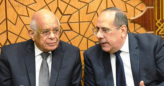 رئيس مجلس النواب السابق يحضر عزاء الدكتور على المصيلحى بمسجد الشرطة