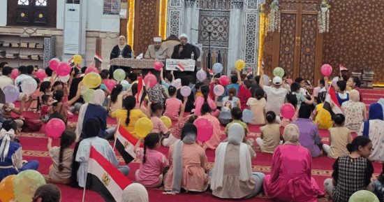 ترسيخ القيم فى قلوب النشء لقاء الجمعة للأطفال بمسجد الشهداء بميت على.. صور