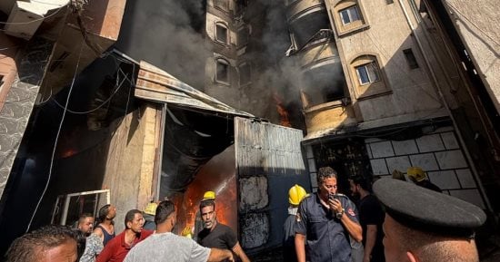 محافظ القاهرة يشكل لجنة هندسية لبيان مدى تأثير حريق بحى بولاق على العقار