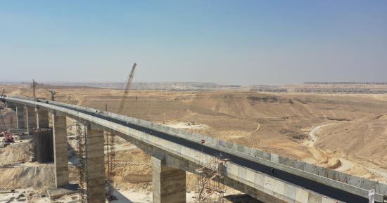 بارتفاع 80 مترًا.. كوبري خور مايو أعلى كبارى مصر 