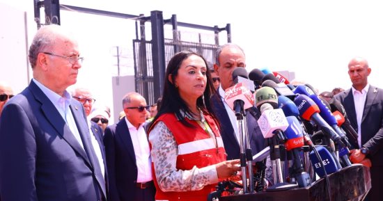 وزيرة التضامن: دخول 550 ألف طن من المساعدات إلى غزة