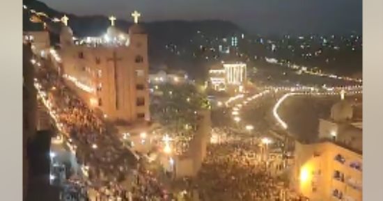 محافظ أسيوط يشارك فى الليلة الختامية لمولد السيدة العذراء.. فيديو