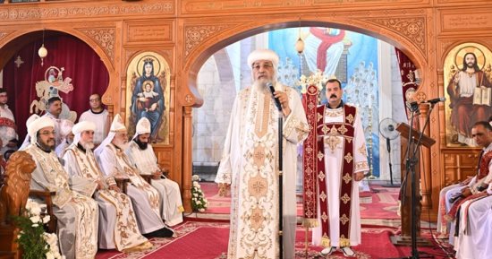 البابا تواضروس الثانى يتحدث عن العذارى الحكيمات بقداس آخر أيام صوم العذراء
