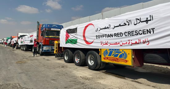 إطلاق القافلة الـ20 من "زاد العزة" بحمولة 4400 طن من المساعدات لقطاع غزة