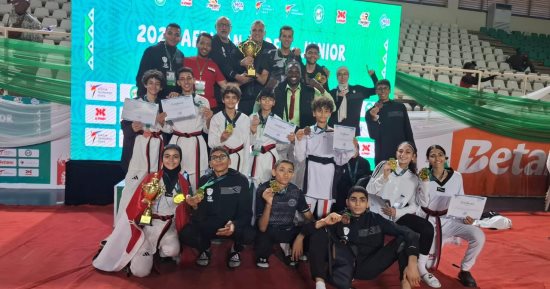 منتخب التايكوندو يحصد 15 ميدالية ببطولة أفريقيا للشباب والناشئين