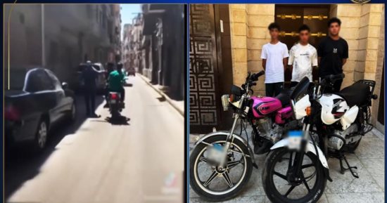 تفاصيل القبض على المتهمين بالتعدى على المواطنين بدراجة نارية.. فيديو