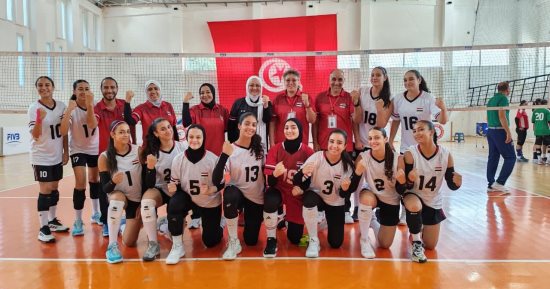 ناشئات الطائرة أمام المغرب في بطولة أفريقيا بتونس
