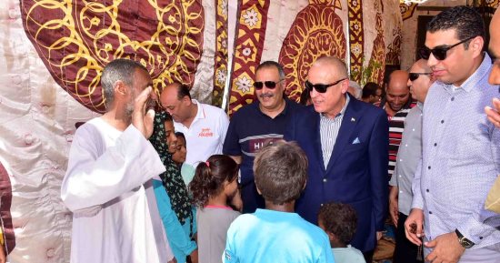 محافظ الأقصر يتفقد الغابة الشجرية الجديدة بالقرنة