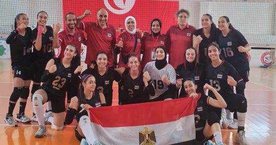 فوز ناشئات الطائرة علي المغرب في بطولة أفريقيا