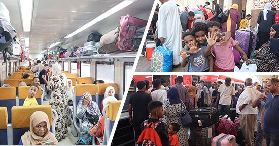 العودة الطوعية للأشقاء السودانيين.. انطلاق القطار التاسع وعلى متنه 940 شخصا