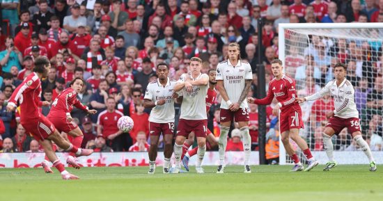 ملخص مباراة ليفربول ضد آرسنال في الدوري الإنجليزي