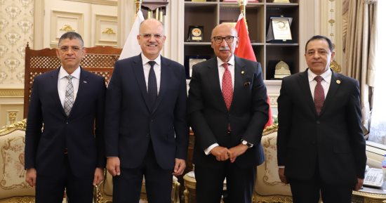رئيس مجلس القضاء الأعلى يستقبل رئيس الجامعة الألمانية بالقاهرة