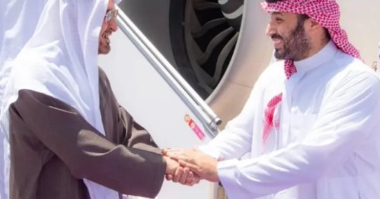 ولى العهد السعودى يستقبل الشيخ محمد بن زايد فى الرياض