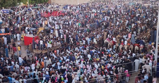 الآلاف من أبناء الأقصر يحتفلون بالليلة الختامية للمولد النبوى.. فيديو وصور