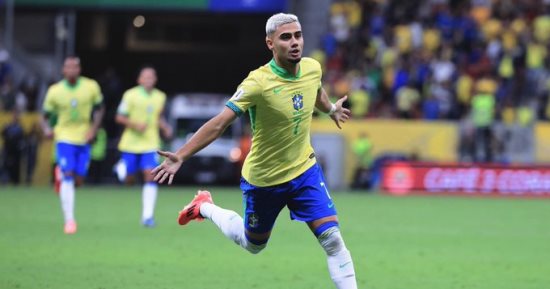 البرازيل تستدعي أندرياس بيريرا قبل مواجهة بوليفيا في تصفيات كأس العالم