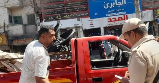 ضبط 90 مخالفة متنوعة فى حملة لشرطة المرافق وحى غرب سوهاج
