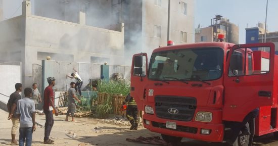 السيطرة على حريق بشقة فى الطابق الثالث بساقلته سوهاج دون إصابات