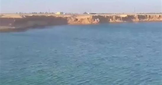 تليفزيون اليوم السابع يسلط الضوء على بحيرة البهنسا التي ظهرت فجأة فى قلب صحراء المنيا 