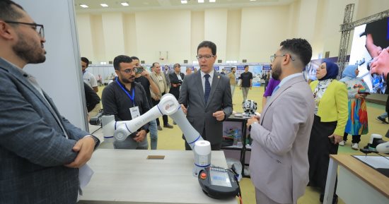 افتتاح فعاليات بطولة جامعة بنها الأولى للروبوتات