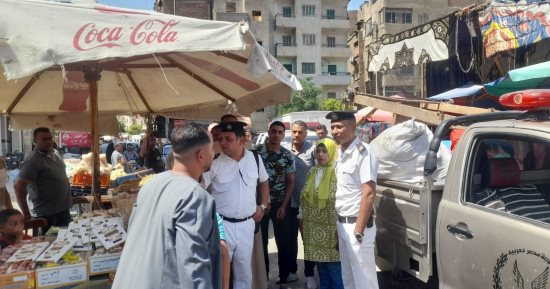 ضبط ومصادرة 90 من المخالفات فى حملة لشرطة المرافق وحى غرب سوهاج