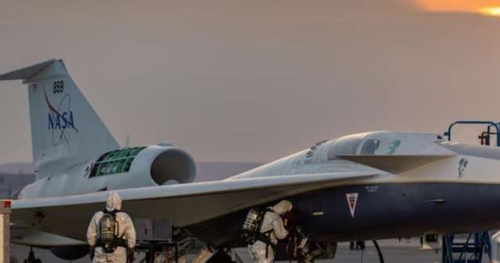طائرة ناسا X-59 تجرى أول رحلة لها بسرعات آمنة وتصل لسرعة الصوت بالتدريج