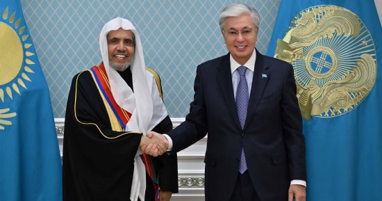 الرئيس الكازاخستاني يستقبل الأمين العام لرابطة العالم الإسلامي