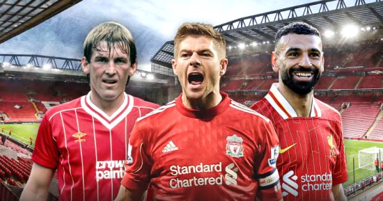 محمد صلاح يتقدم في قائمة أفضل لاعبي ليفربول على مدار التاريخ