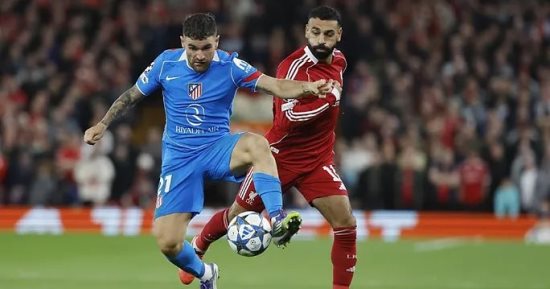 محمد صلاح أفضل لاعب فى مباراة ليفربول أمام أتلتيكو مدريد
