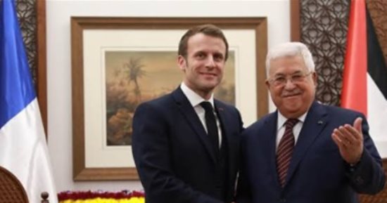ماكرون يستقبل الرئيس الفلسطينى محمود عباس غدًا فى الإليزيه