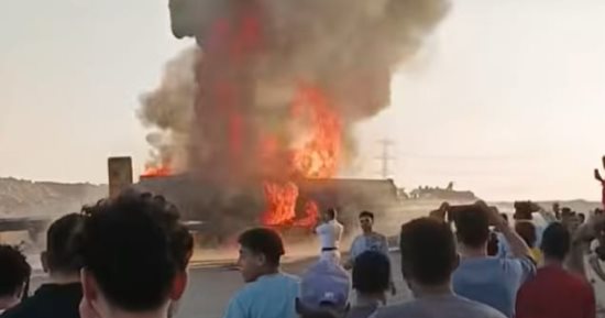 السيطرة على حريق سيارة فى المريوطية دون إصابات 