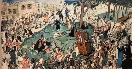 جهاز العروسة.. حكاية لوحة بمتحف الفنون الجميلة بالإسكندرية تجسد عادات الريف