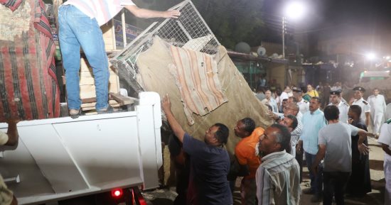 رفع 400 حالة إشغال متنوع بمنطقة السوق السياحى بأسوان