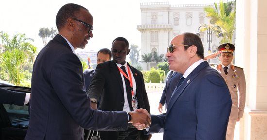 الرئيس السيسي يستقبل اليوم رئيس رواندا بقصر الاتحادية