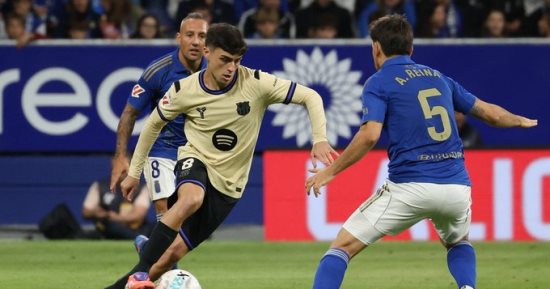 ريال أوفييدو يُفاجئ برشلونة بهدف فى الشوط الأول.. فيديو