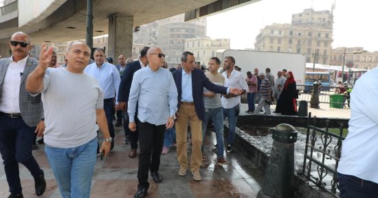 محافظ القاهرة يتفقد ميدان رمسيس لمتابعة تطويره ورفع الإشغالات