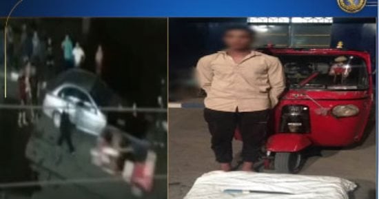 معاكسة ومشاجرة تنتهي بإصابة فتاة في حادث دهس بالغربية.. فيديو